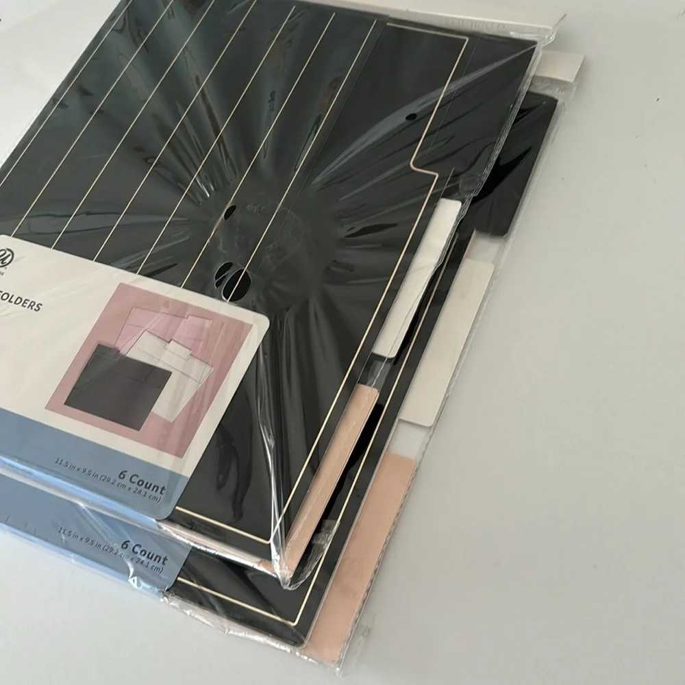 U Brand Classic Foil File Folders 2-6 Count